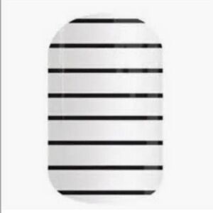 Jamberry White & Black Striped Nail Wraps - Country Club